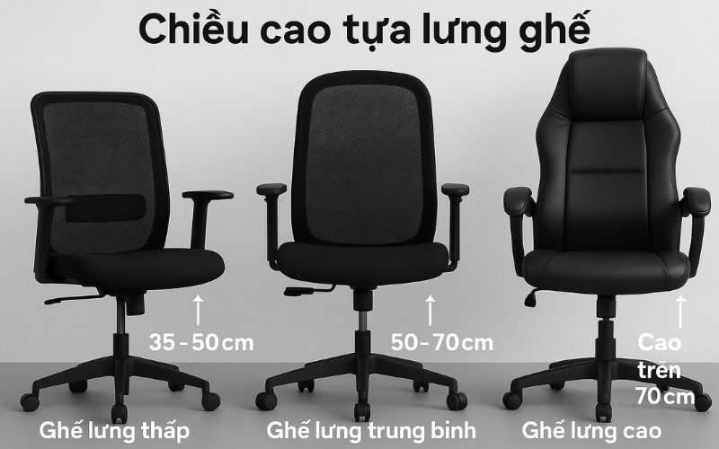 Chiều cao lưng tựa