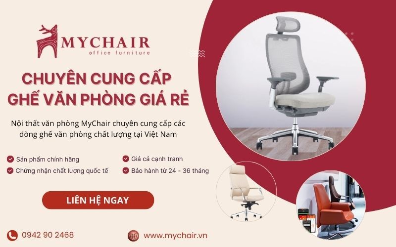 đơn vị cung cấp ghế văn phòng cao cấp Mychair