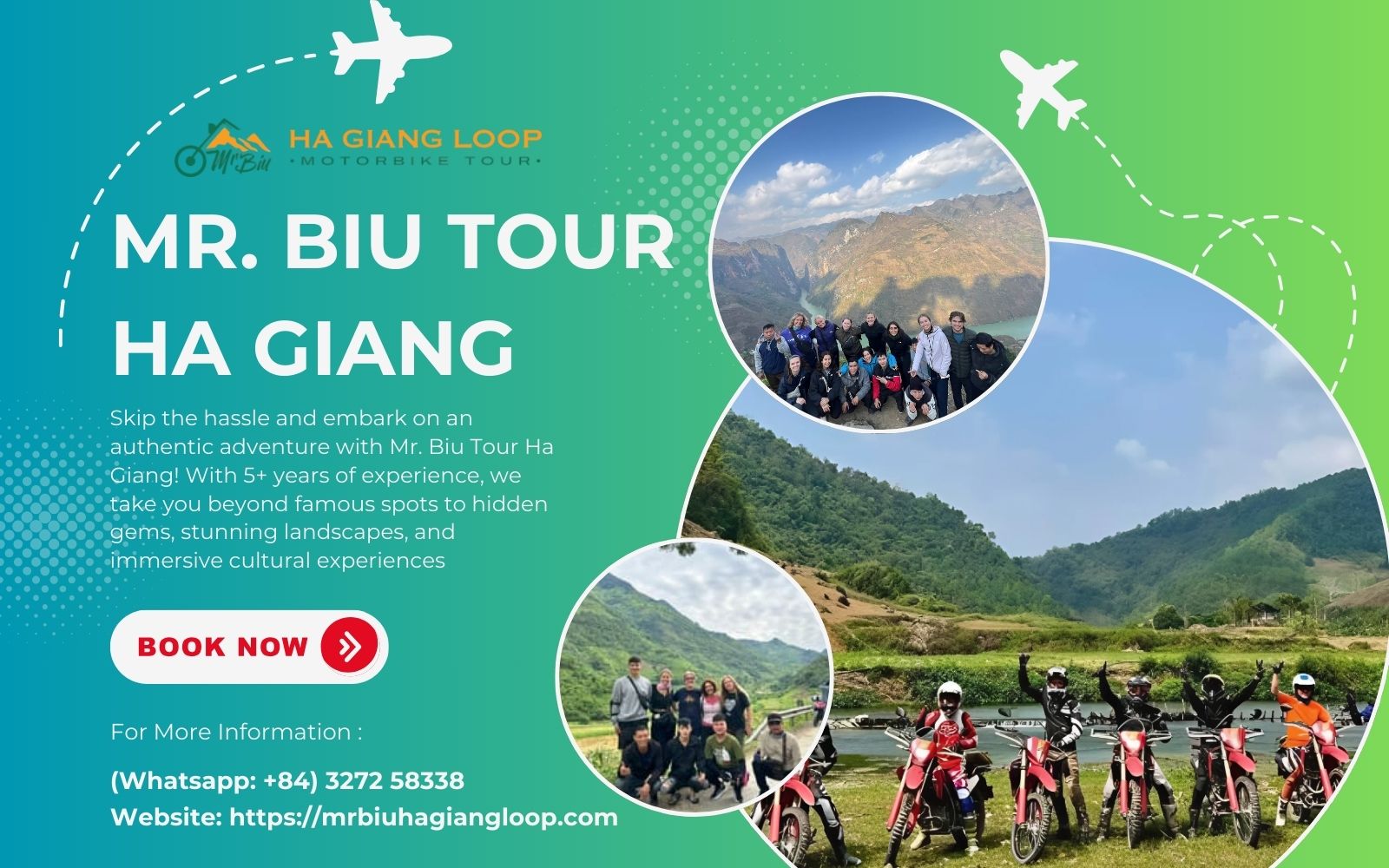 Mr. Biu Motorbike Tour - Đơn vị chuyên tổ chức các tour phượt Hà Giang bằng xe máy